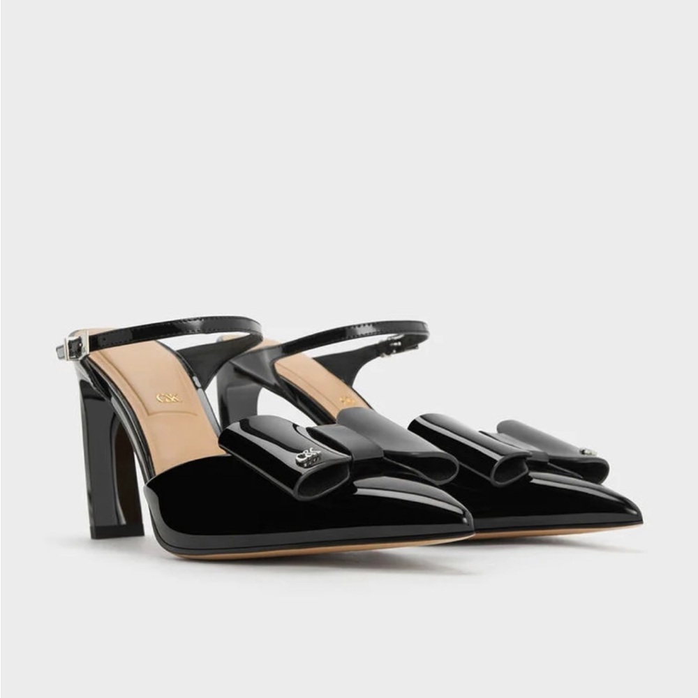 NEW Charles And Keith Patent Leather Heels